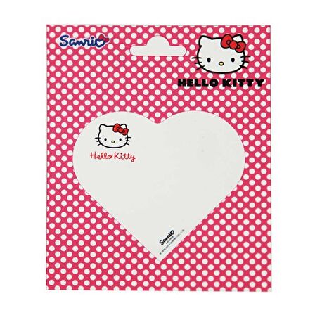 HELLO KITTY YAPIŞKANLI NOT KAĞIDI KALPLİ