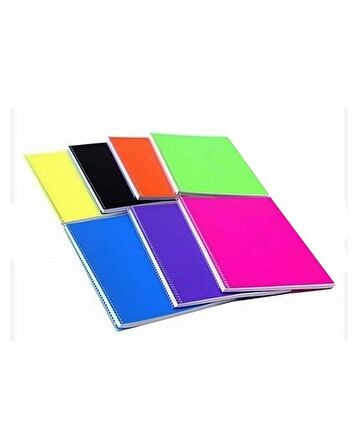 Mynote Flex Neon A4 120 Yaprak Spiralli Çizgili Defter