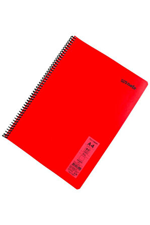 Mynote Flex A4 80 Yaprak Çizgisiz Spiralli Plastik Neon Kapak Defter