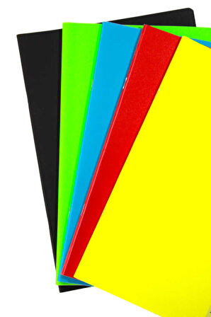 Mynote Text Neon A4 40 Yaprak Kareli Plastik Kapak Defter