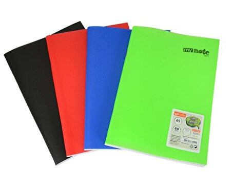 Mynote 60 Yaprak A4 Çizgili Defter Pp Kapak Karışık - 2 adet