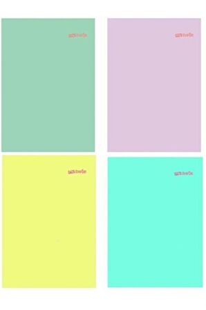Text Pastel Defter 80 Yaprak Kareli