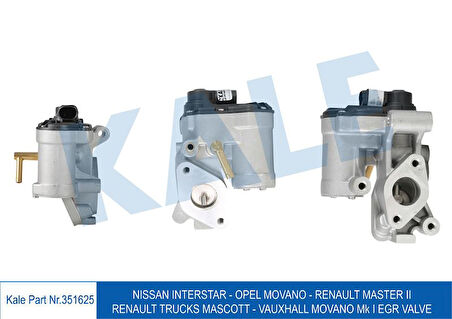 Renault Egr Valfı İnterstar Movano Master II Mascott - Kale 351625