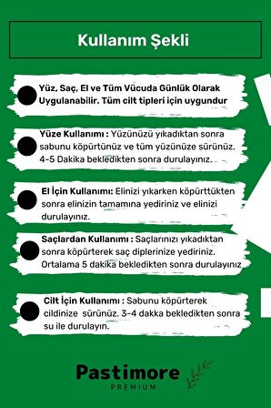 Pastimore %100 Doğal 2'li Antibakteriyel El Yüz Saç Vücut Cilt Orijinal Vegan Salyangoz Sabunu