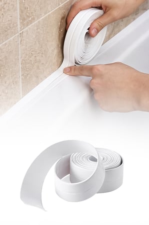 Su Sızdırmaz Bant 3.2 m Derz Dolgu Fayans Kenar Kapama Duşakabin Lavabo İzolasyon Bandı
