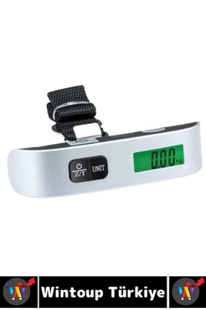 #BagajTartısı Kompakt Seyahat Bavul Ağırlık El Kantarı Dijital LCD Ekran Bagaj Tartısı 50 Kg 2 Adet