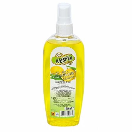 Nesrin Limon Kolonyası 80 Derece Sprey Pet Şişe 160 ml