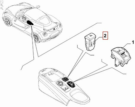 Fiat Dortlu Dugmesi Alfa Romeo Giulıetta 10>13 - Opar 156128942