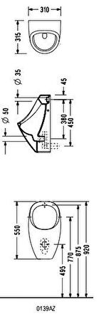 Serel Tek Parça Pisuvar 0139AZS110H