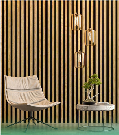  120 CM 12 ADET KENDİNDEN YAPIŞKANLI AHŞAP ÇITA - SAVANA MEŞE