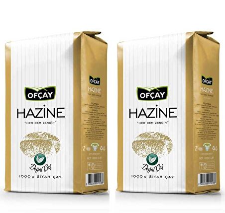 Ofçay Hazine Siyah Dökme Çay 1 kg x 2 Paket