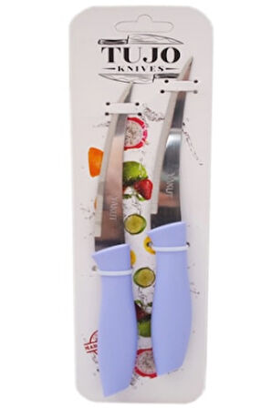 2 PARÇA  KARTELALI TIRTIRLI BIÇAK