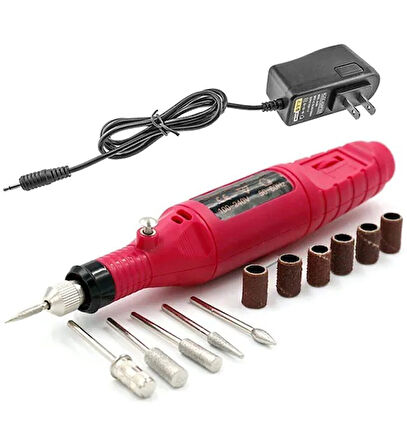 6 Uçlu Elektrikli Manikür Pedikür Seti ( 2000-300RPM HIZ )
