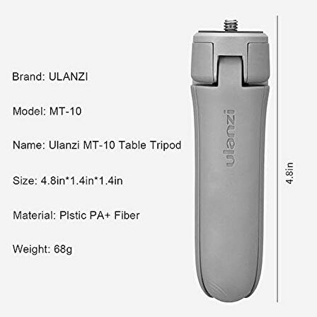MT-10 Osmo Mobile 2 3 Masaüstü Tripod Grip, Siyah