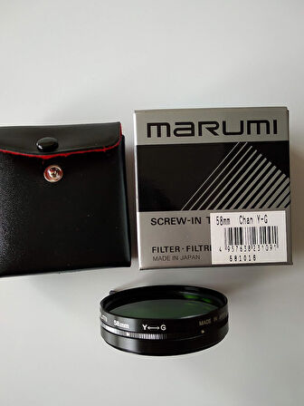 Değiştirilebilir Y-G ( Sarı - Yeşil ) 58mm Renk Efekti Filtresi