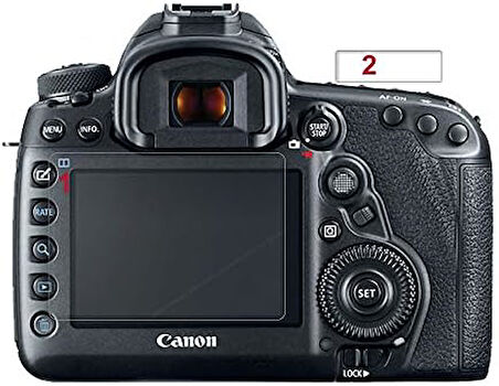 Canon Eos 5D Mark 4 Ekran Koruyucu, 2 Adet