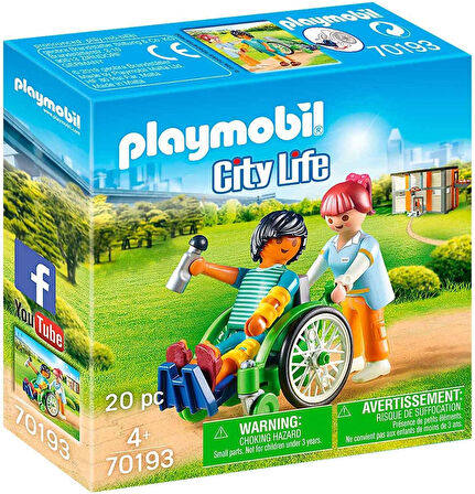 City Life 70193 Tekerlekli Sandalyedeki Hasta, Yaşlar 4 ve Üzeri