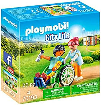 City Life 70193 Tekerlekli Sandalyedeki Hasta, Yaşlar 4 ve Üzeri