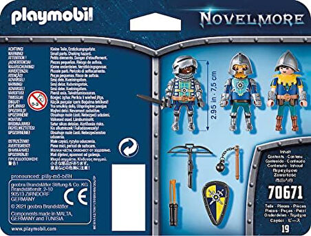 Novelmore 70761 Novemore Şövalyeleri 3'Lü Set, 4 Yaş ve Üzeri
