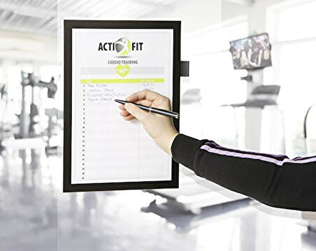 499301 Duraframe Note A4 mıknatıslı çerçeve, 1 adet, siyah