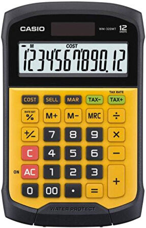 CASIO WM-320MT-S-DC Casio Suya ve Toza Dayanıklı Hesap Makinesi