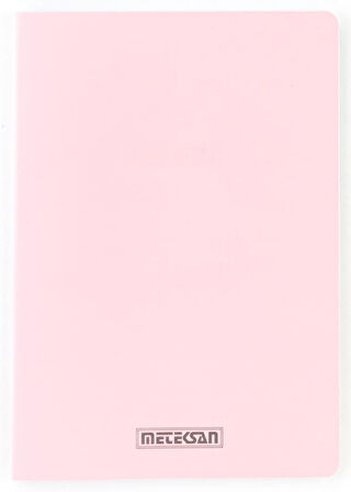Seren Pastel A5 PP Kapaklı Defter, 60 Yaprak, Çizgili, Pembe