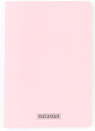 Seren Pastel A5 PP Kapaklı Defter, 60 Yaprak, Çizgili, Pembe
