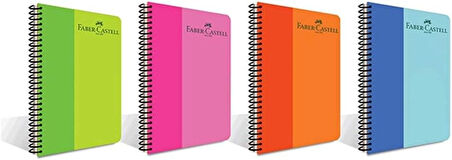 Pp Kapak Bicolor Sprli Defter 100Yp Kareli