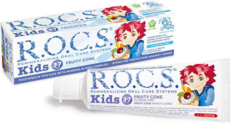 Kids 3-7 Yaş Florürsüz Diş Macunu Meyve Külahı Tadında (1 x 45 g)