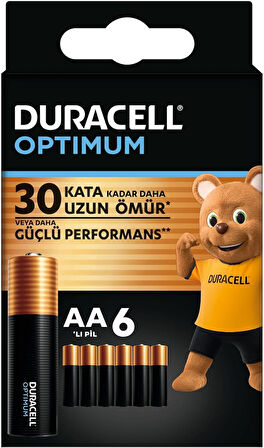 Optimum AA Alkalin Kalem Pil (6 lı Paket) 1,5V - LR6 MX1500