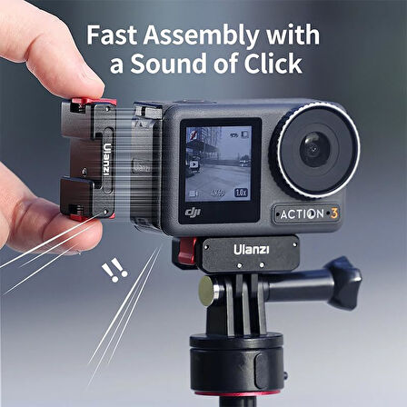 OA-16 DJI Osmo Action 3 için Manyetik Pil Kapağı
