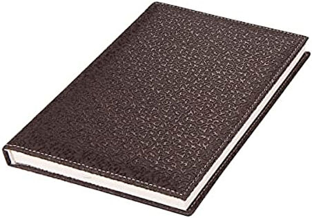 4913 Defter 17x24 Cm. Kareli̇ 160 Yapraklı Suni Deri Hilton Desen Kapaklı Kahverengi, Kahverengi