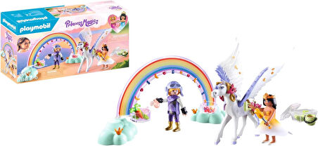Princess Magic 71361 Gökkuşaklı Peg, Büyüleyici Oyun Seti, Peg Bakımı ve Beslenmesi İçin Aksesuarlar, 4 Yaşından Büyük Çocuklar İçin Oyuncak