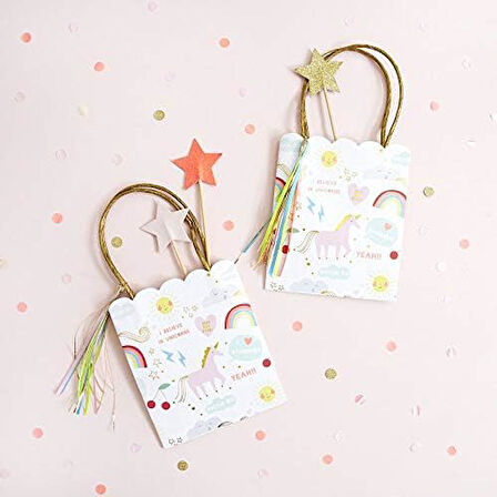 Meri I Believe In Unicorns Party Bags Unicorn Parti Çantaları