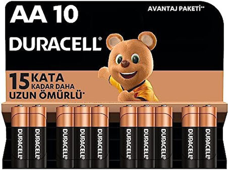 AA Alkalin Kalem Pil (10'lu paket) 1,5 V LR6/MN1500