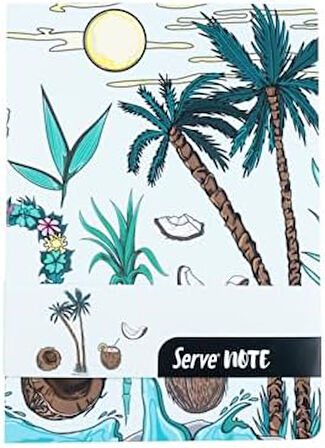 NOTE DEFTER 15 X 21 CIZGILI DESENLİ NANE YESILI
