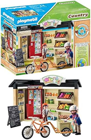 71250 Country Çiftlik Dükkanı, çiftlik hayvanı oyun setleri, sürdürülebilir oyuncaklar, eğlenceli, yaratıcı rol yapma, 4 yaş ve üzeri çocuklar için uygun oyun setleri