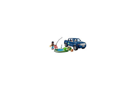 71038 Family Fun 4 x 4 Kamyonetli Balık Tutma Gezisi, eğlenceli, yaratıcı rol yapma oyunu, 4 yaş ve üzeri çocuklara uygun oyun seti