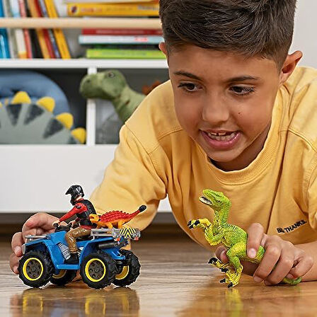 41466 Velociraptorden Kaçış Oyuncak Figürü, Çok Renkli