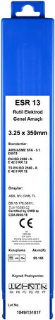 ESR 13 3.25x350 mm 15 Adet Kaynak Elektrodu