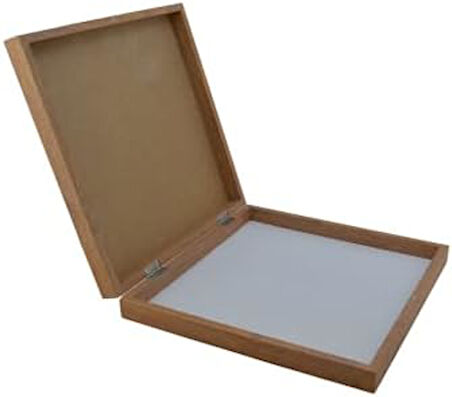 Büyük Boy Metal Osmanlı-Bizans Satranç Tk. Antik ve Mermer Desenli Sandıklı MDF Tahtası(36X36 cm.)