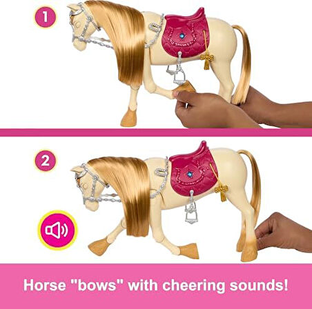 The Great Horse Chase, Horse Moves, Dances & Blinks Eyesinden Esinlenen Sesler, Müzik ve Aksesuarlarla Oyuncak At