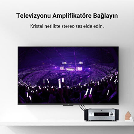 3 RCA to 3 RCA Ses ve Görüntü Kablosu 3 Metre