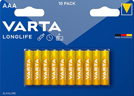 Longlife AAA Alkalin kalem pil 10'lu paket