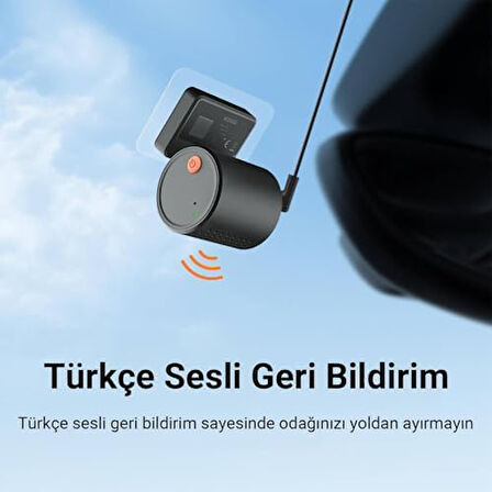 Mini 3 2K 1296P WDR 135° Geniş Açı Lens Araç Kamerası