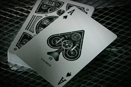 Silver Steampunk Premium Oyun Kartları
