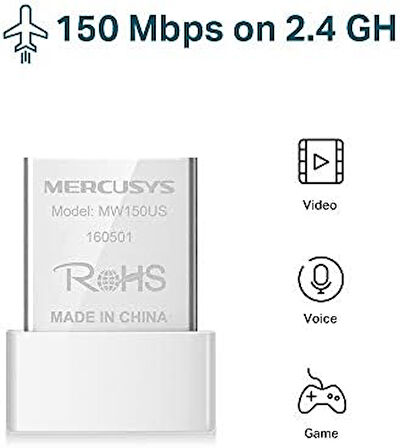 MW150US, N150 Mbps Kablosuz Nano USB Adaptör