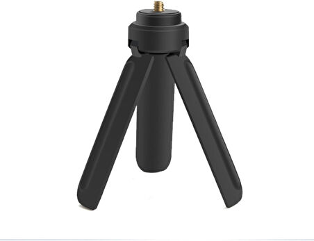 Aksiyon Kameraları 1/4 Vida Uyumlu Kamera Sabitleyici Portatif Mini Tripod Siyah