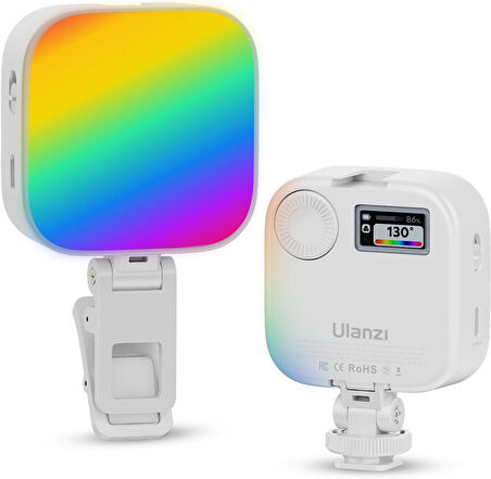 U60 RGB video ışığı - 2.500 mAh pil — ayarlanabilir renk sıcaklığı - siyah
