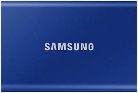 Taşınabilir T7 SSD, USB 3.2 Gen 1 TB, 1.050 MB/sn Okuma, 1.000 MB/sn Yazma, Mavi, MU-PC1T0H